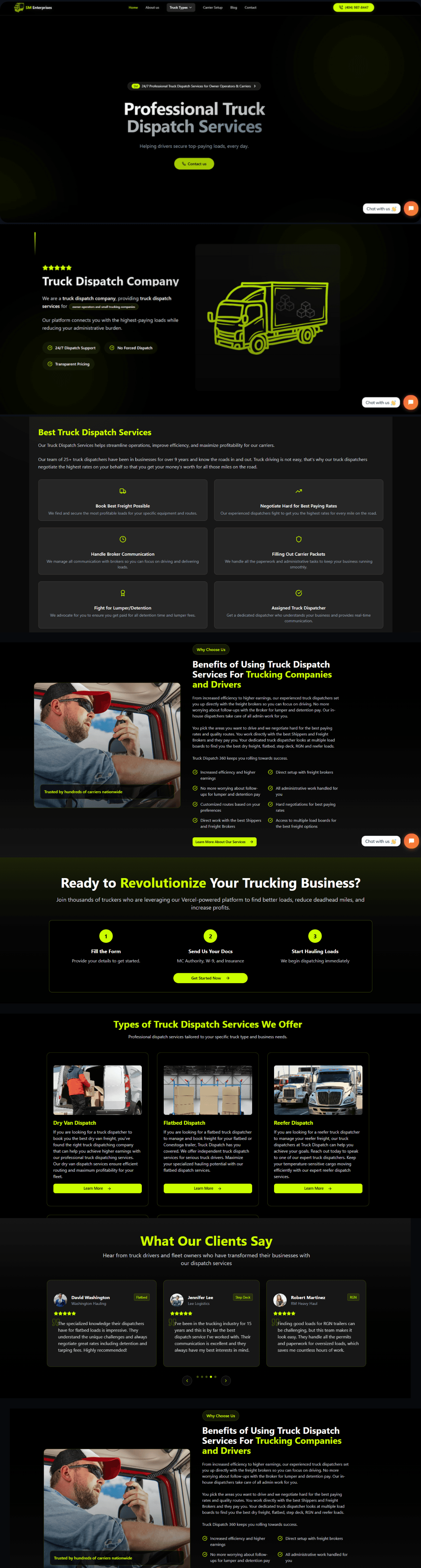 Professional Truck Dispatch Services